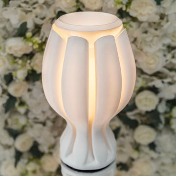 Flower Tropical Coastal Plant-Based PLA 3D Printed Dimmable LED Table Lamp - JONATHAN Y